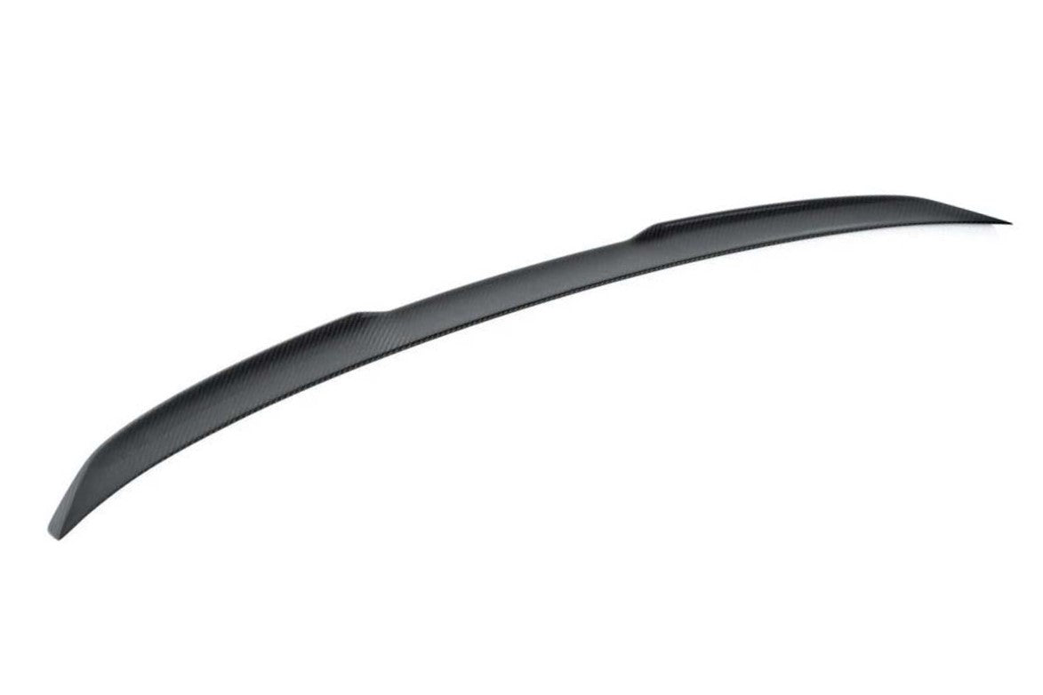 Genuine BMW M Performance Carbon Fibre (Carbon Fiber) Rear Boot/Trunk Lip Spoiler for G80 M3 & M3 Competition Saloon/Sedan 2021+ – OEM Rear Edge Decklid Tail Spoiler | 51195A36950 | Ref 51628086380