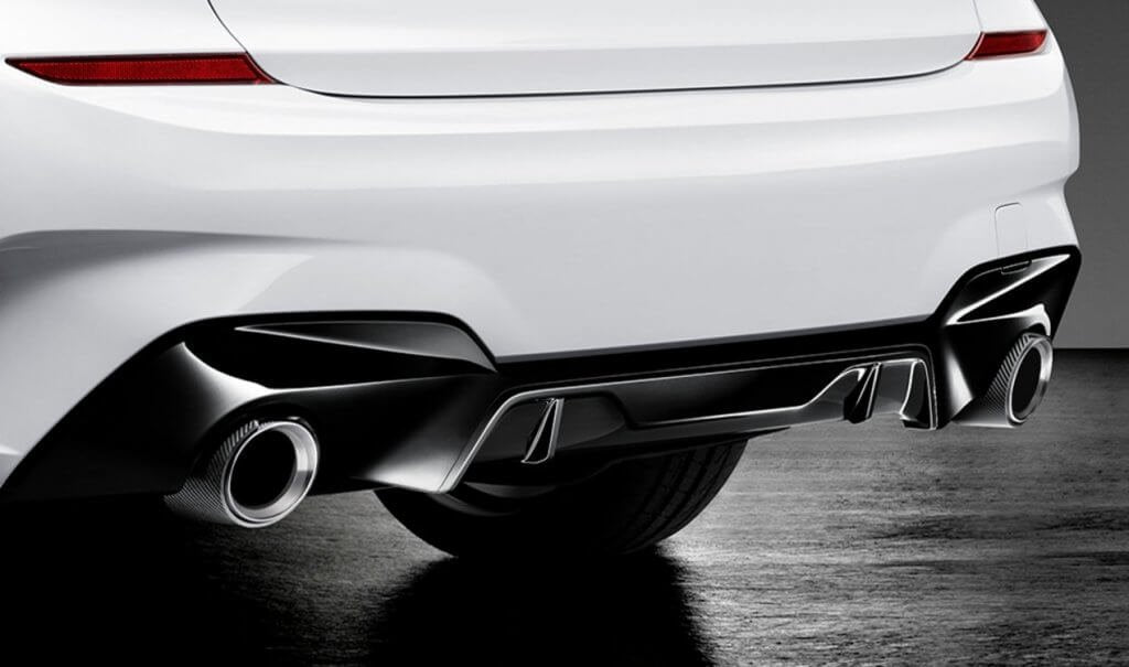 Genuine BMW M Performance Carbon Fibre & Titanium Tailpipe Trim Exhaust Tip F39 X2, F40 1 Series, F44 2 Series Gran Coupe (118i, 120dX, 128ti, 228iX, X2 28iX) - OEM Part 18302467247