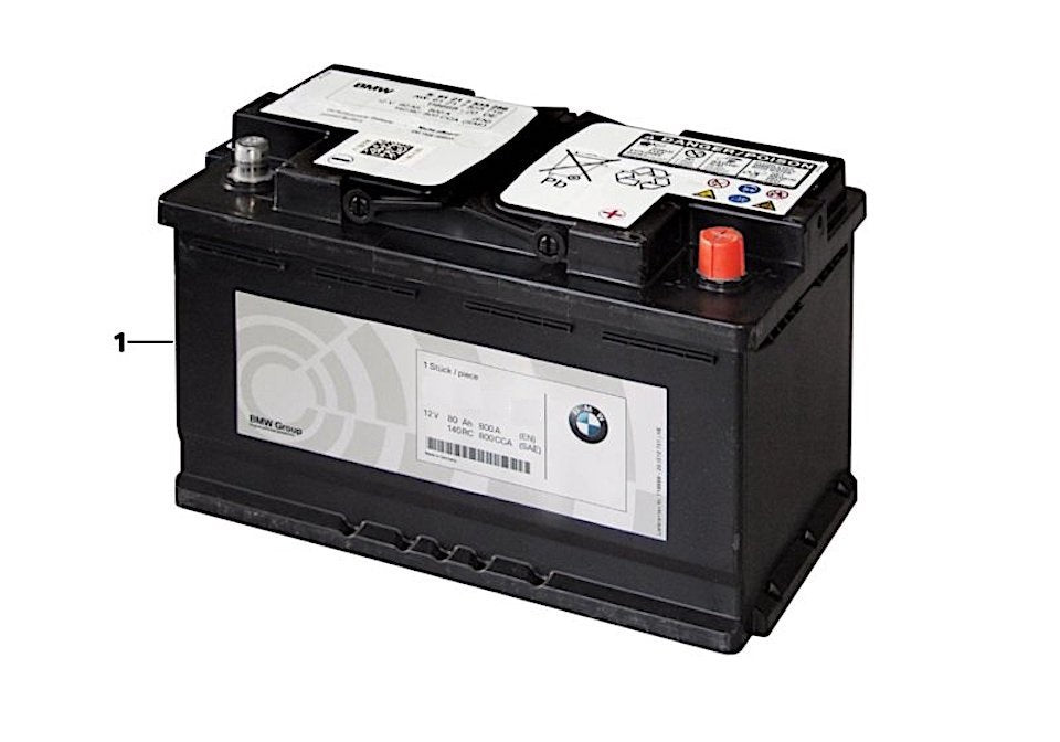 BMW M3/M4 12V (12 Volt) 69Ah Lithium Ion Battery - Genuine OEM Li-ion Starter Battery Replacement for F80 M3, F82 & F83 M4 (CS, GTS) | F8x S55 Direct-Fit | Lightweight M Performance | OE 61 21 8 047 221 / 61218047221