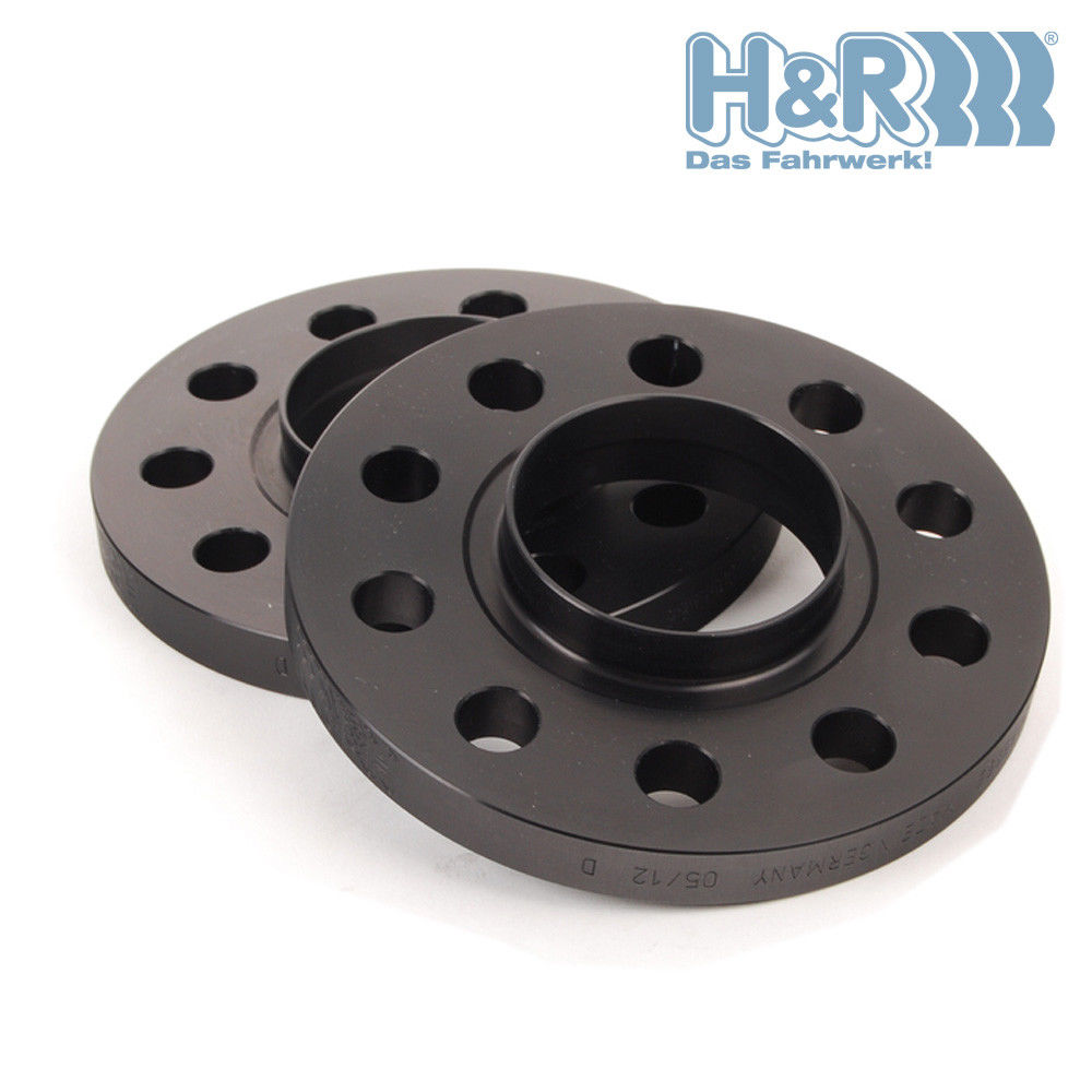 H&R 13mm Wheel Spacers Black Anodised (Pair) - BMW 5x120 72.5 CB - 1 2 3 4 5 6 Series F20 F30 F32 F10 F06 + M2 M3 M4 M5 M6 - TUV Approved - PN B2675726