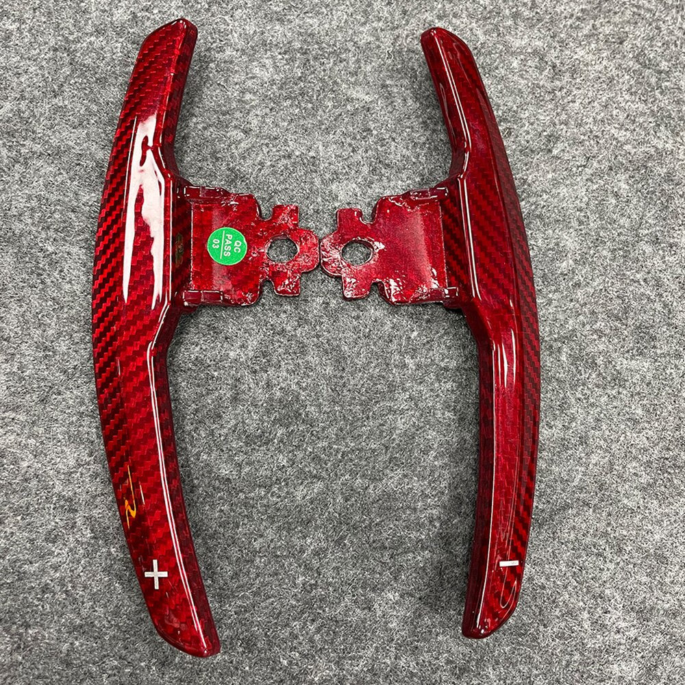 BMW F-Series Carbon Fibre/Carbon Fiber Paddle Shifters - Extended OEM-Fit Direct Replacement Gear Paddles/Shift Levers for F20 F22 F23 F30 F32 F36 F80 M3 M4 M5 M6 - Steering Wheel Paddle Extensions DCT/Steptronic Upgrade