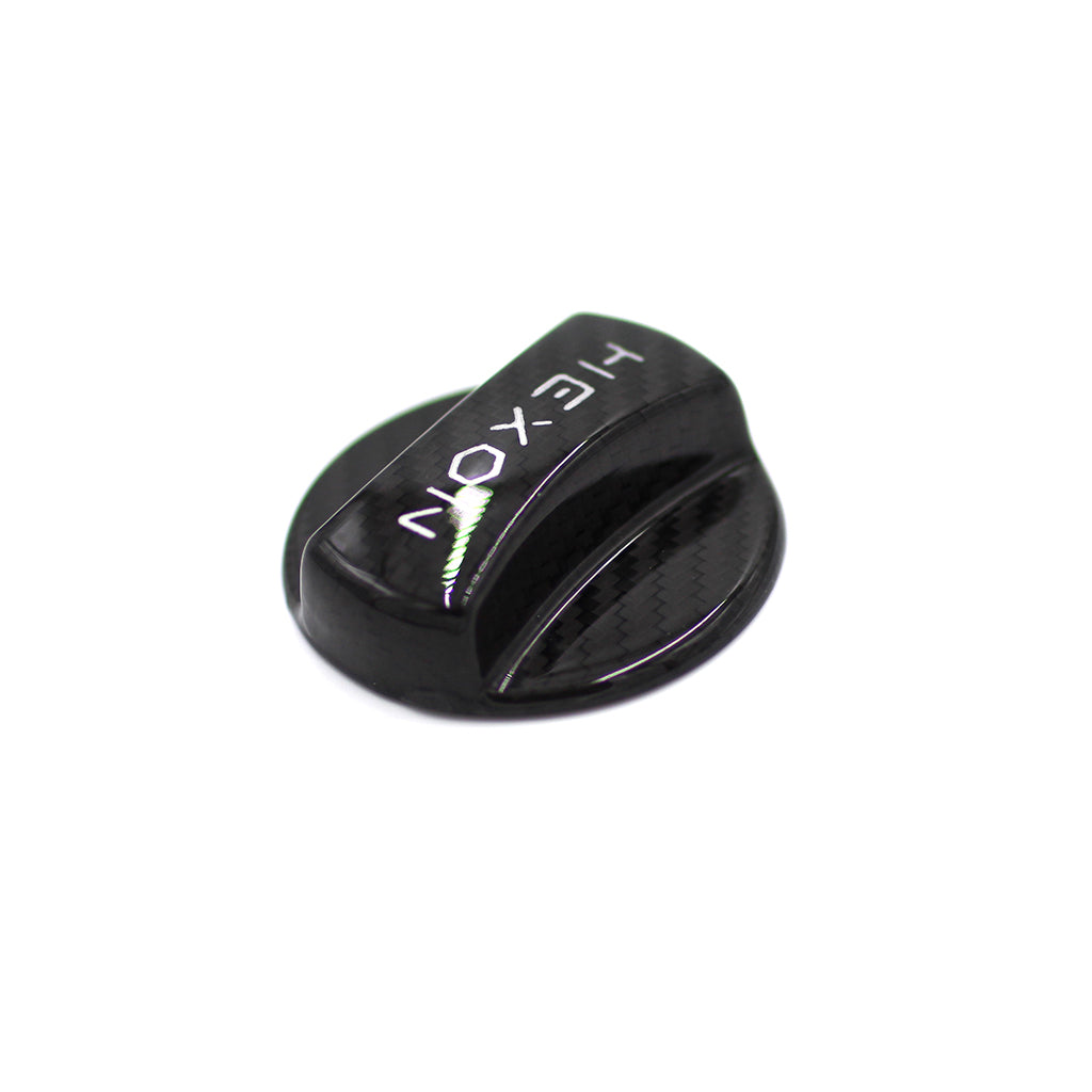 Hexon BMW Carbon Fibre/Fiber Fuel Door Cover (2010+) - Prepreg Gloss Dry Carbon Petrol Flap Trim, Gas Cap Cover, Fuel Filler Cap/Lid/Hatch Overlay Skin - OEM-Style Upgrade, Easy Install