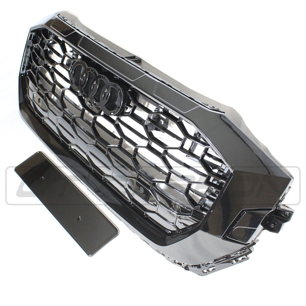AUDI Q8 / SQ8 2019+ ALL BLACK HONEYCOMB GRILLE - BLAK BY CT CARBON