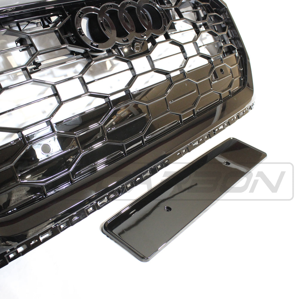 AUDI Q8 / SQ8 2019+ ALL BLACK HONEYCOMB GRILLE - BLAK BY CT CARBON