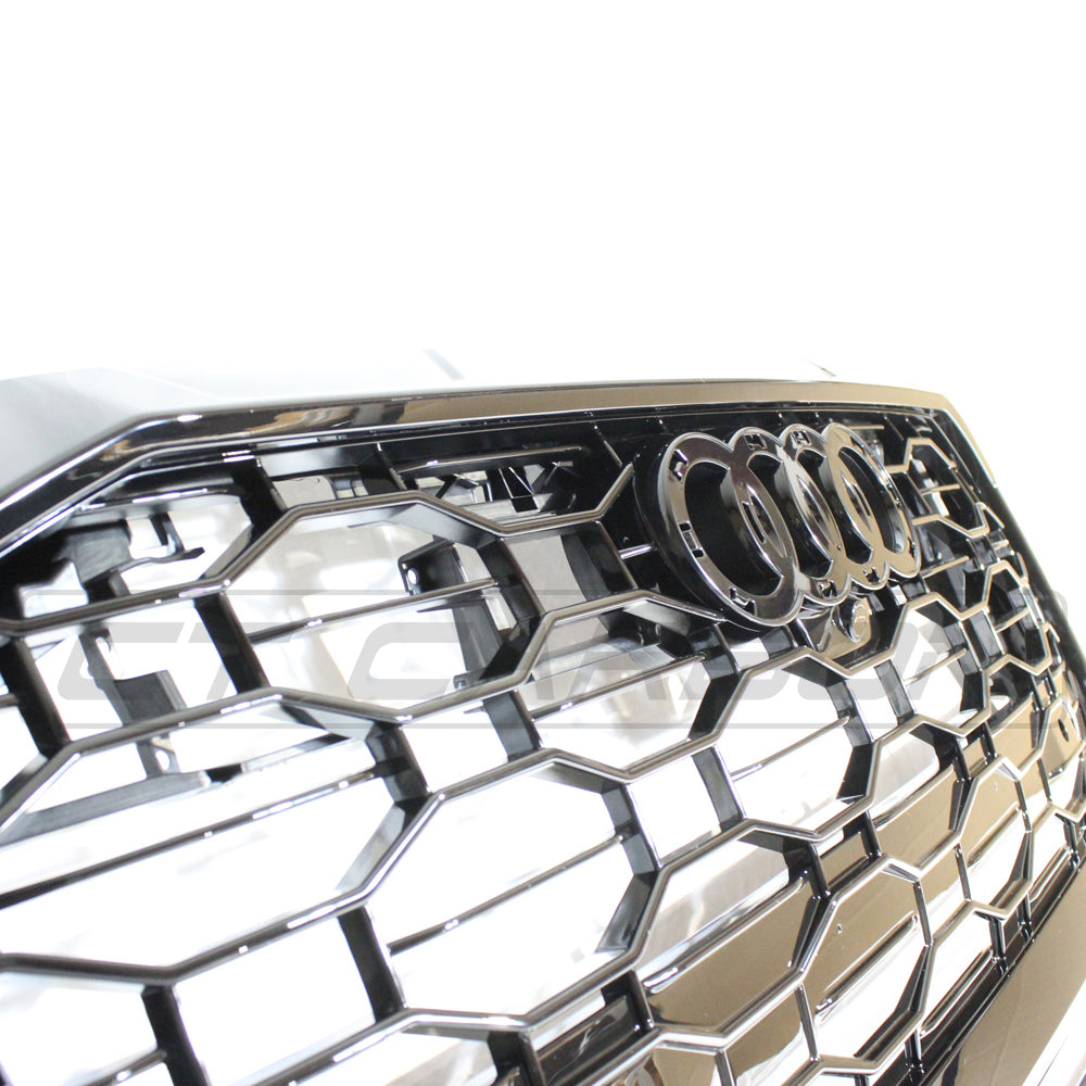 AUDI Q8 / SQ8 2019+ ALL BLACK HONEYCOMB GRILLE - BLAK BY CT CARBON