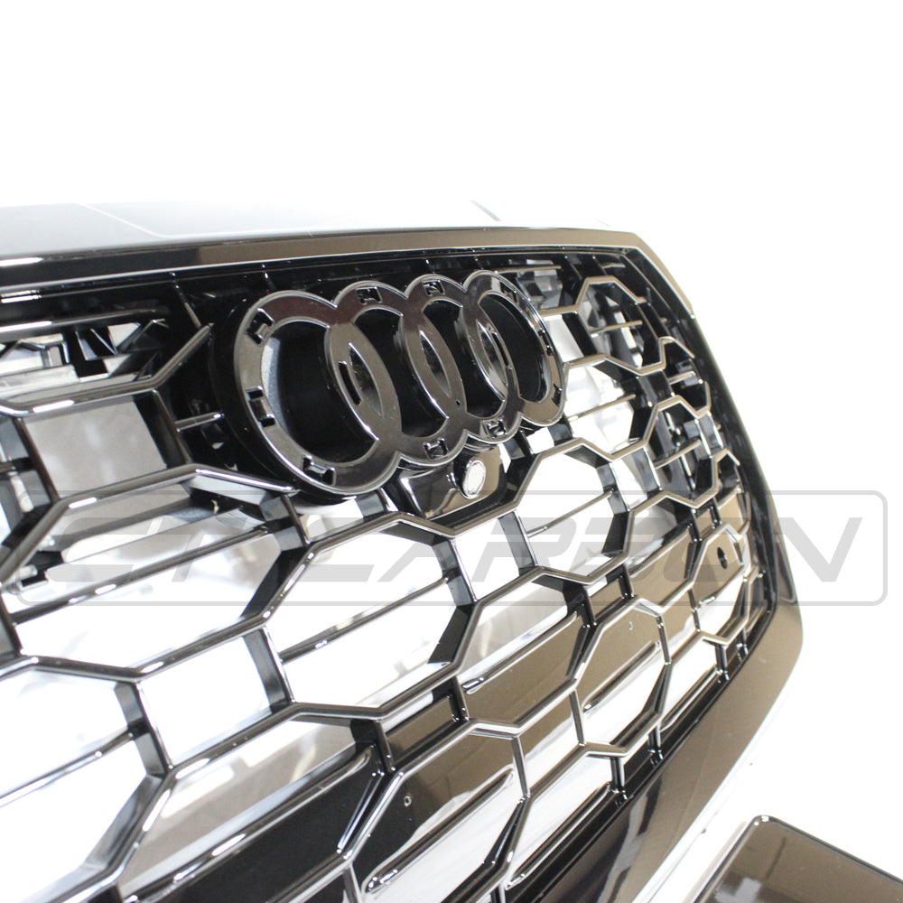 AUDI Q8 / SQ8 2019+ ALL BLACK HONEYCOMB GRILLE - BLAK BY CT CARBON