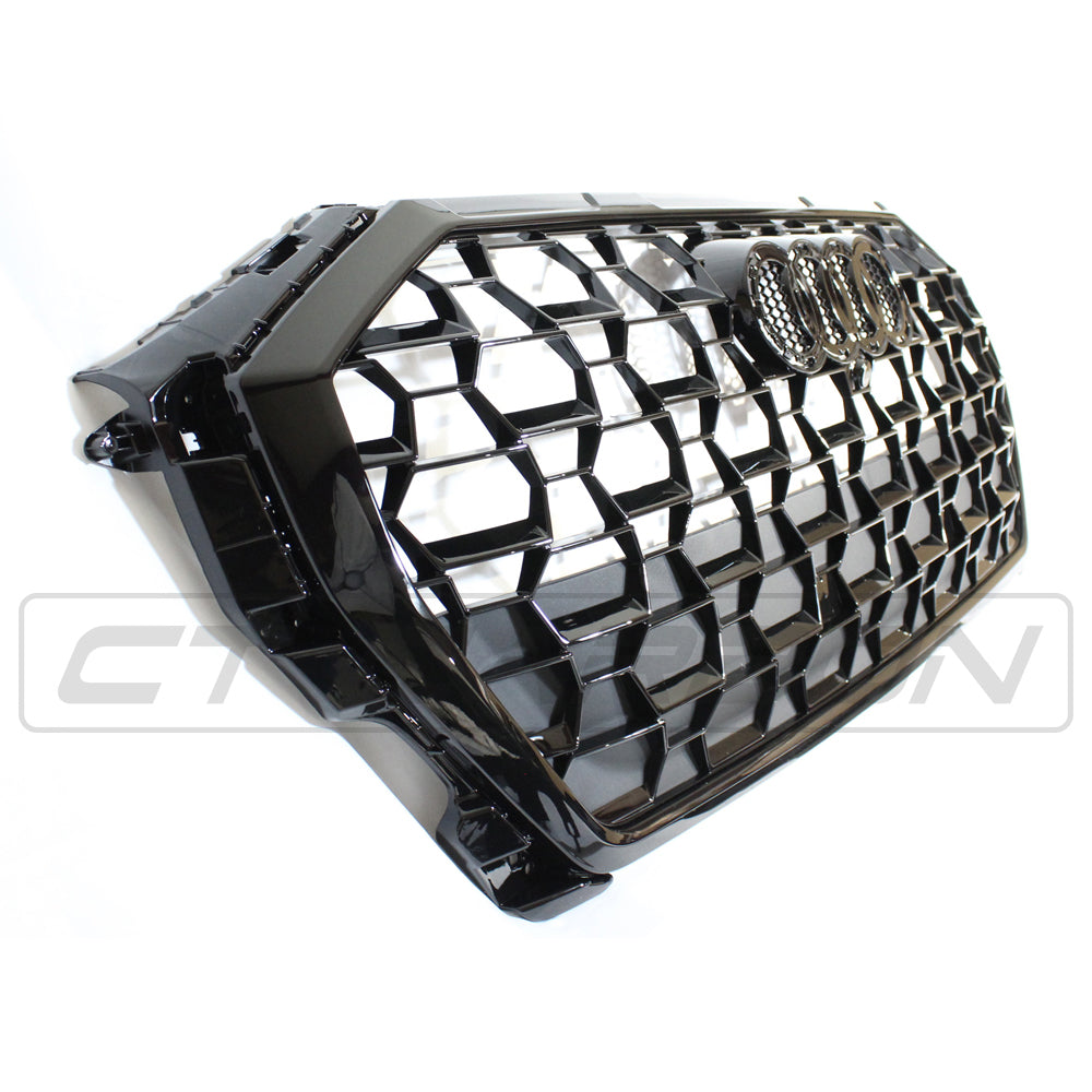 AUDI Q3 / SQ3 2018+ ALL BLACK HONEYCOMB GRILLE - BLAK BY CT CARBON