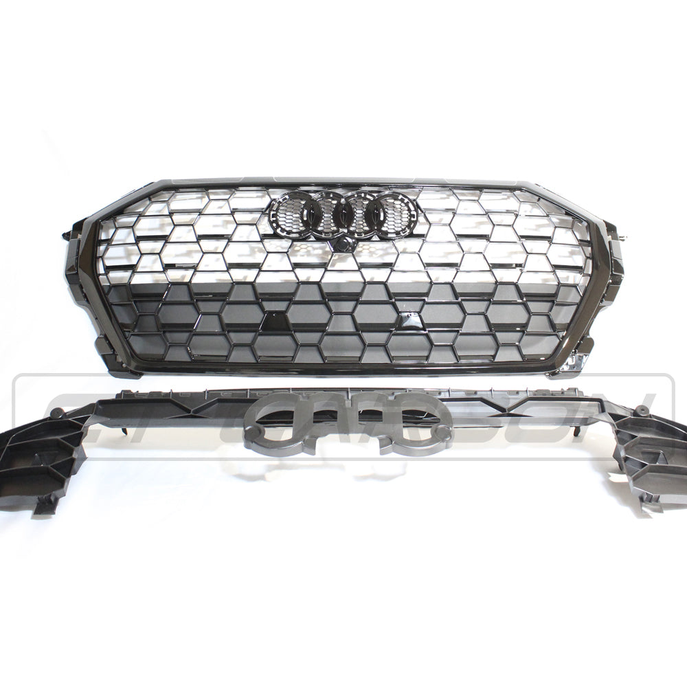 AUDI Q3 / SQ3 2018+ ALL BLACK HONEYCOMB GRILLE - BLAK BY CT CARBON