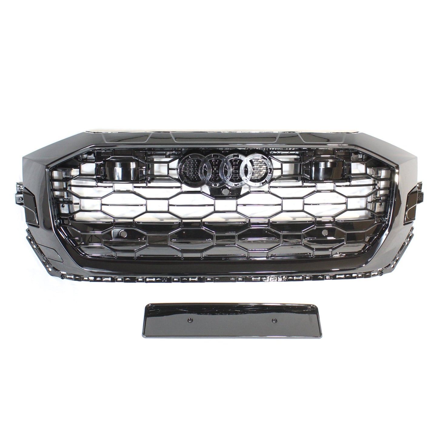 AUDI Q8 / SQ8 2019+ ALL BLACK HONEYCOMB GRILLE WITH ACC - BLAK BY CT CARBON