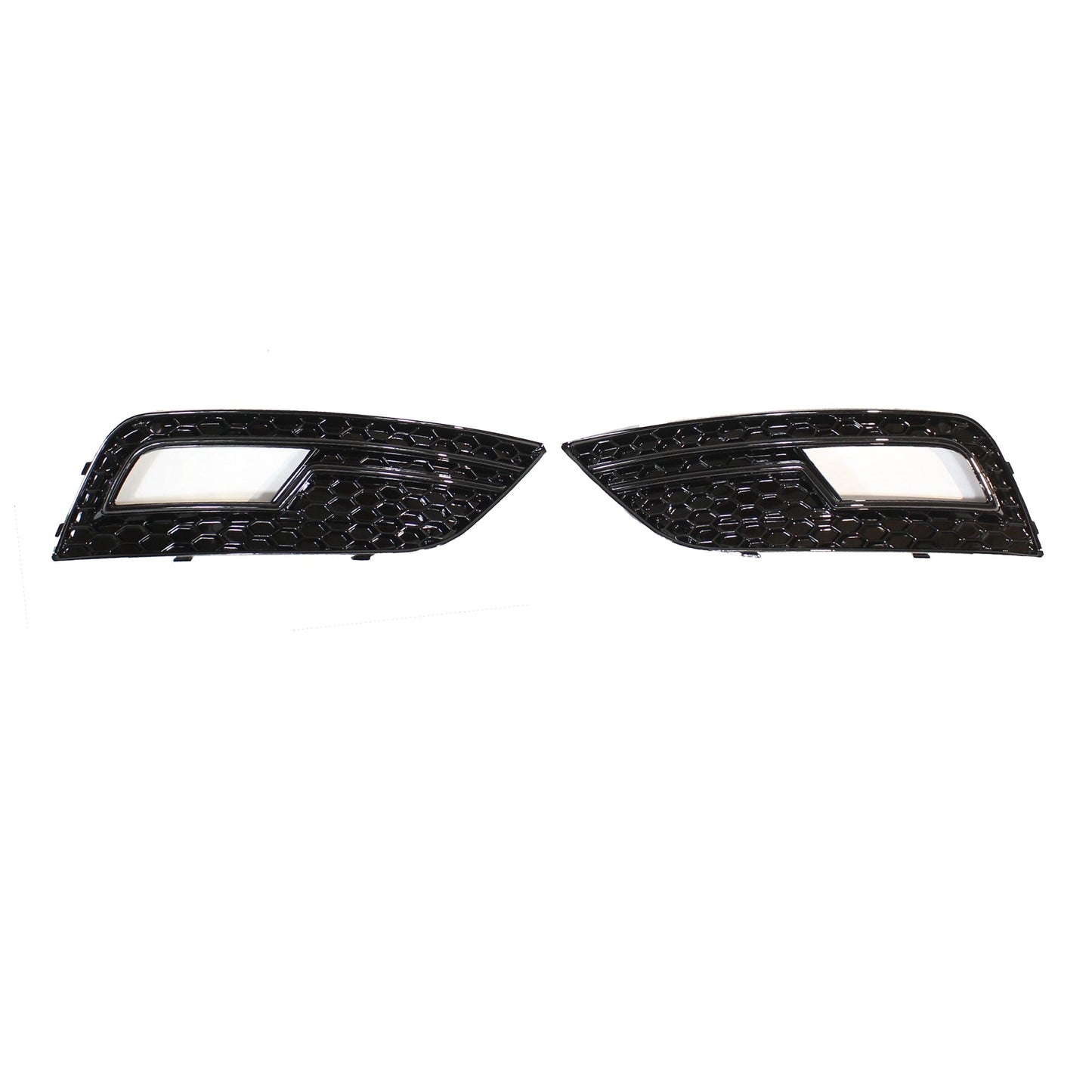 AUDI A4 B8.5 2013-2015 ALL BLACK HONEYCOMB FOG LIGHT SURROUNDS