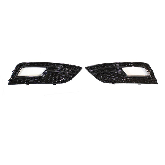 AUDI A4 B8.5 2013-2015 ALL BLACK HONEYCOMB FOG LIGHT SURROUNDS
