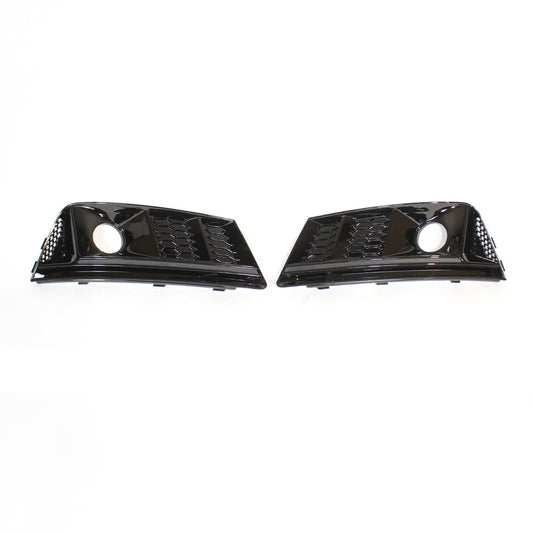 AUDI A4 B9 2016 ALL BLACK HONEYCOMB FOG LIGHT SURROUNDS