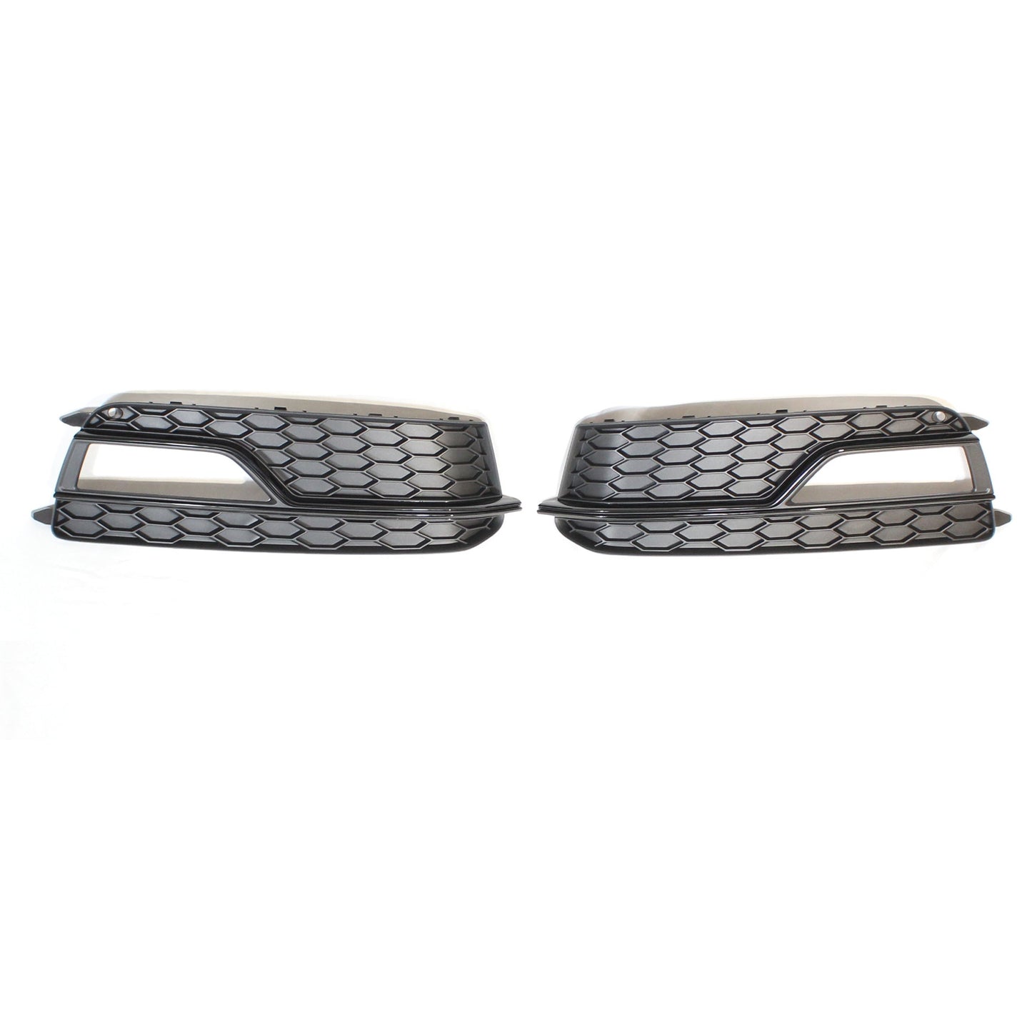 AUDI A5 S5 B8.5 2016 ALL BLACK HONEYCOMB FOG LIGHT SURROUNDS