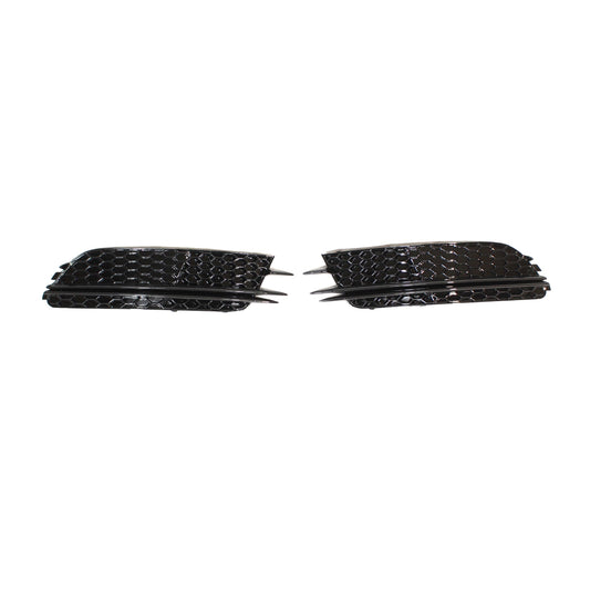 AUDI A6 C7 2012-2015 ALL BLACK HONEYCOMB FOG LIGHT SURROUNDS