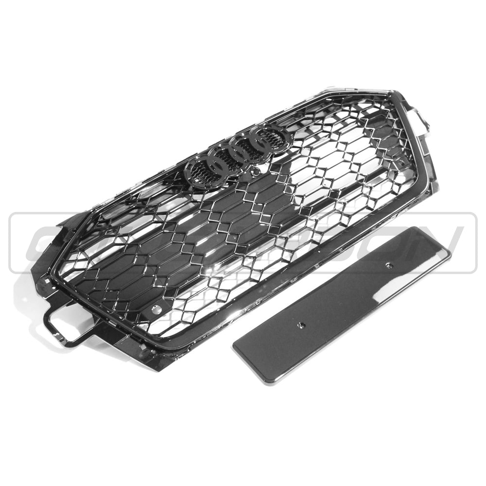 AUDI A4 S4 B9 2020+ ALL BLACK HONEYCOMB GRILLE