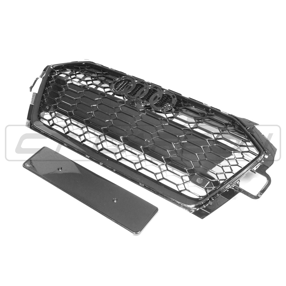 AUDI A4 S4 B9 2020+ ALL BLACK HONEYCOMB GRILLE