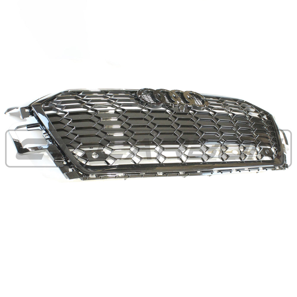 AUDI A5 S5 2021+ B9 8W6 ALL BLACK HONEYCOMB GRILLE