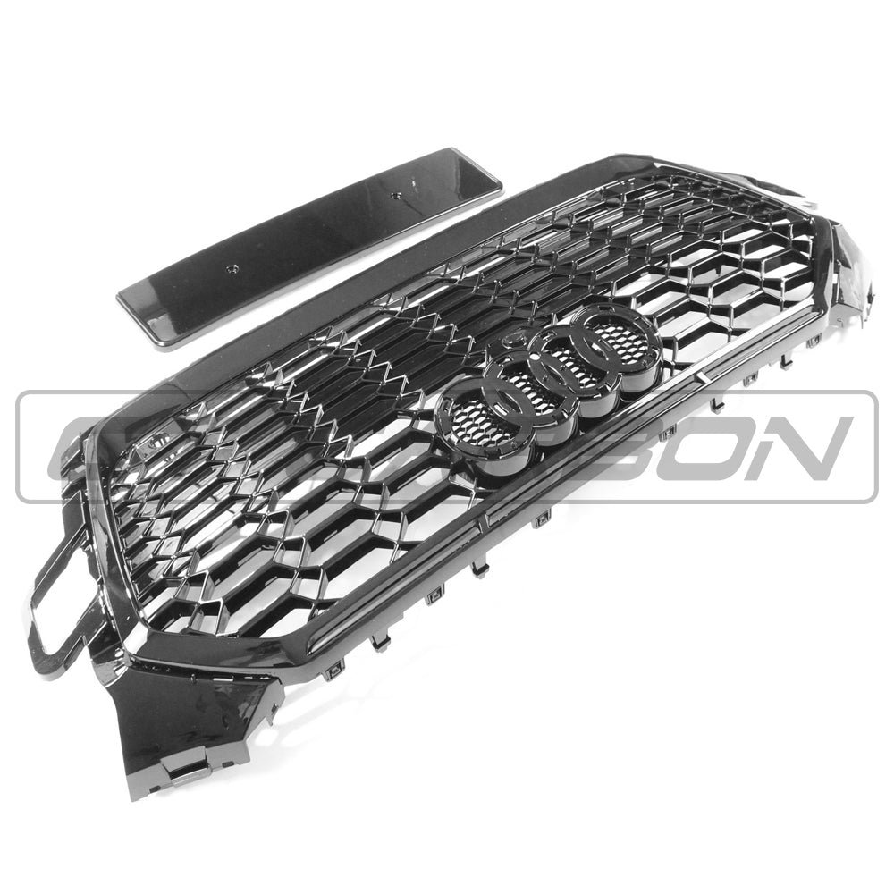 AUDI A5 S5 2021+ B9 8W6 ALL BLACK HONEYCOMB GRILLE