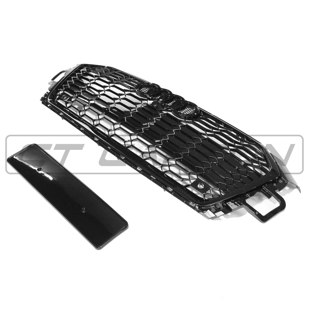AUDI A5 S5 2021+ B9 8W6 ALL BLACK HONEYCOMB GRILLE