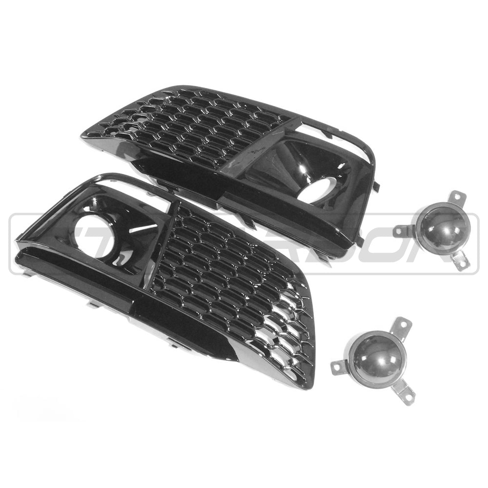 AUDI Q5 SQ5 2016-2020 ALL BLACK FOG LIGHT SURROUND