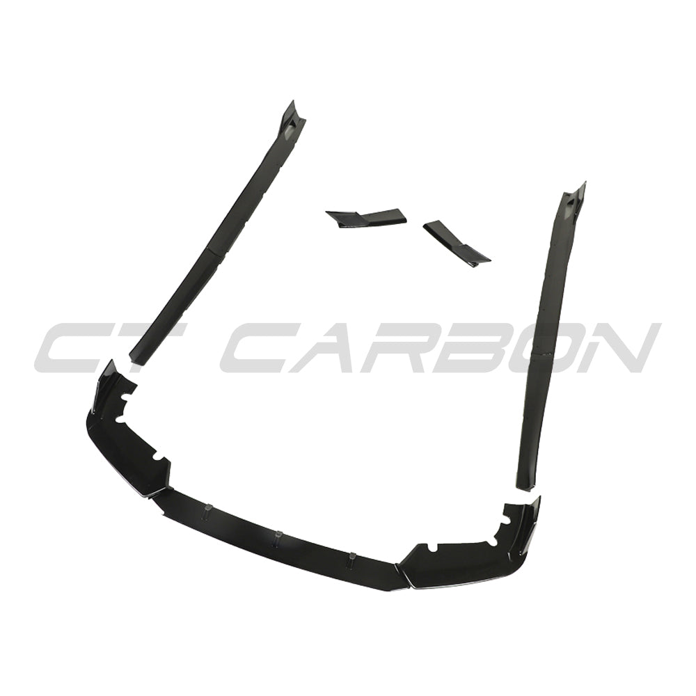 BMW X5 M F95 Gloss Black Aero Body Kit by CT Carbon – Front Bumper Lip Splitter (3-Piece) + Side Skirts/Rocker Extensions | Piano Black ABS Styling Pack | Fits 2019+ X5M F95 | M Performance Style