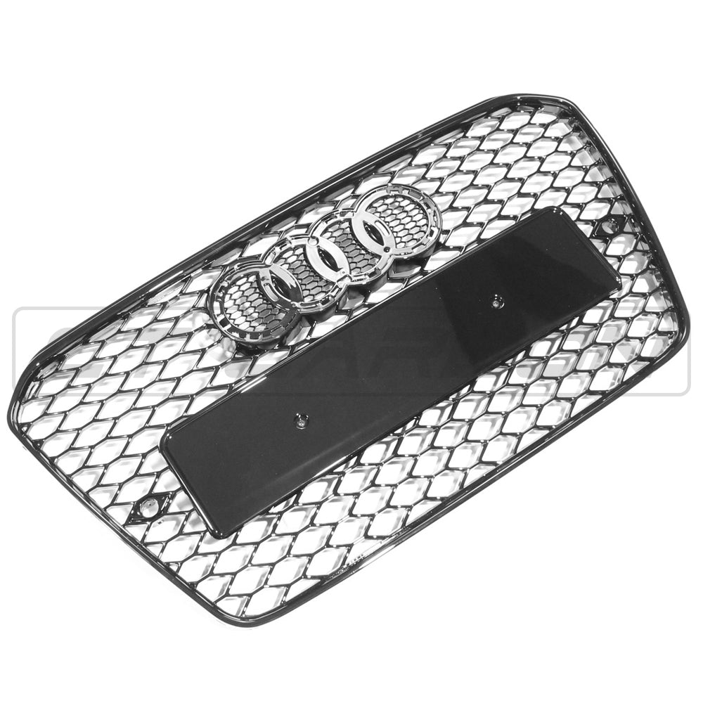 AUDI A5 S5 2013-2016 B8.5 ALL BLACK HONEYCOMB GRILLE V2