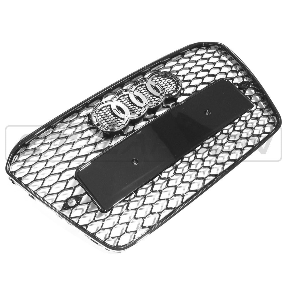 AUDI A5 S5 2013-2016 B8.5 ALL BLACK HONEYCOMB GRILLE V2