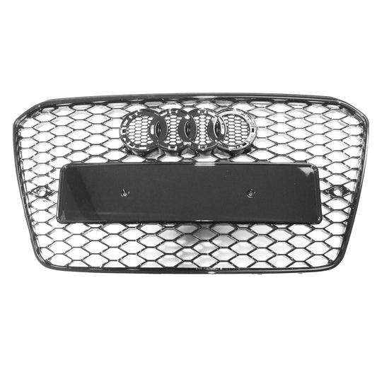 AUDI A5 S5 2013-2016 B8.5 ALL BLACK HONEYCOMB GRILLE V2