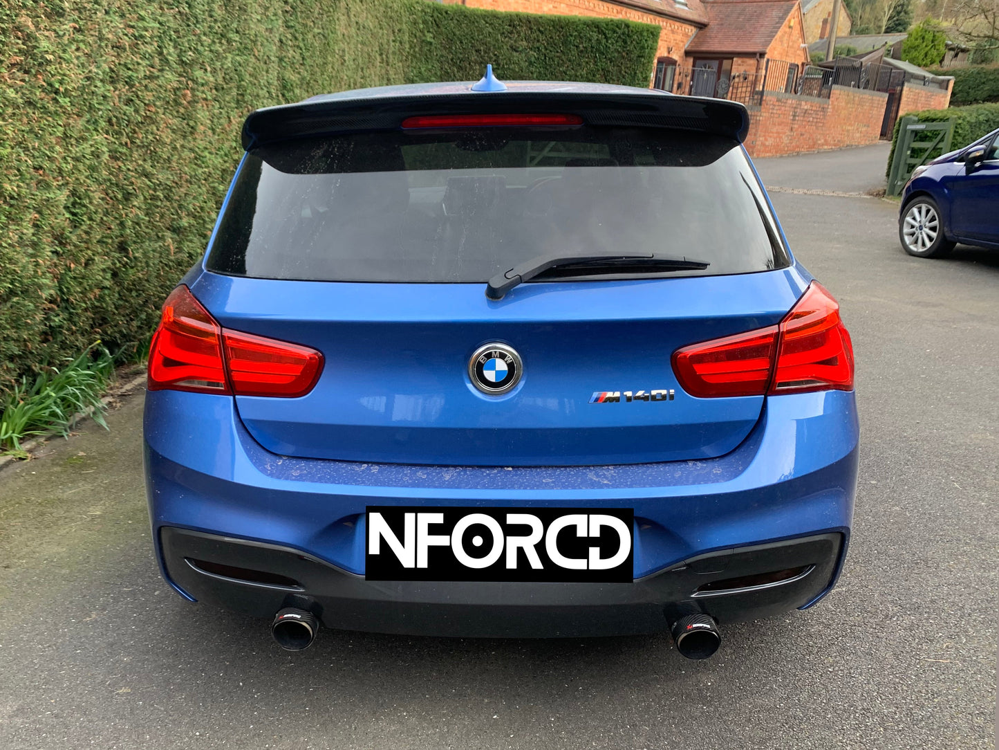 BMW 1 Series F20/F21 LCI Facelift Rear Reflector Tint Overlays - 70% Smoke Pre-cut Vinyl Film Covers | Rear Bumper Reflector Smoke Kit | Smoked Lens Tint | Fits 2015-2019