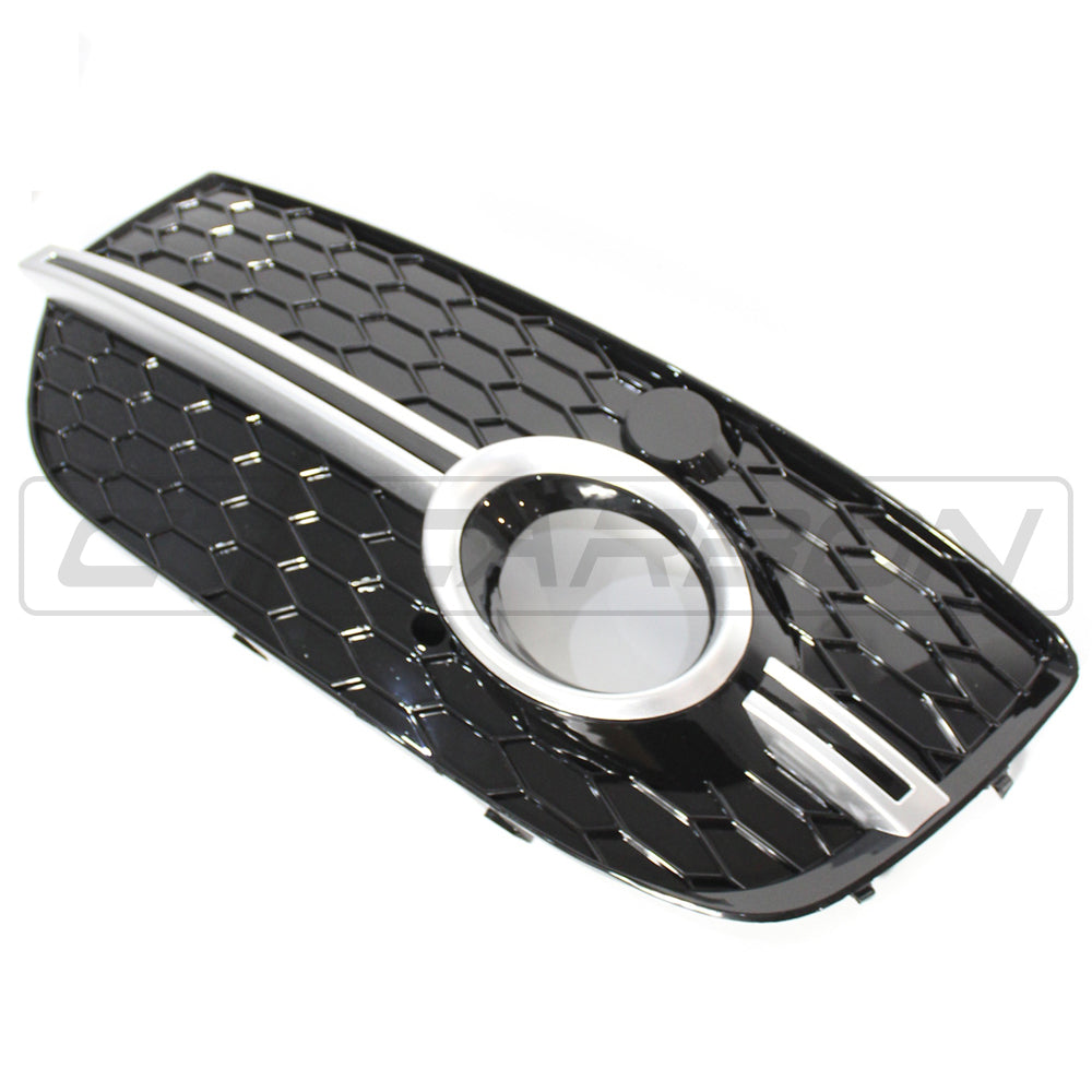 AUDI Q5 SQ5 2013-2015 BLACK/SILVER FOG LIGHT SURROUND
