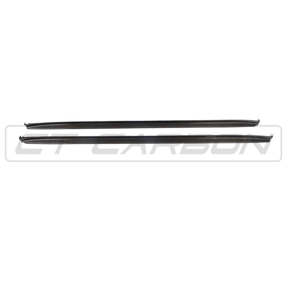 CT Carbon 3D Style Side Skirt Extensions for BMW X3 M/X4 M F97/F98 (2018-2021 Pre-LCI/Pre-Facelift) - Carbon Fibre Rocker Panels, Side Splitters, Sill/Rocker Extensions, Side Blades