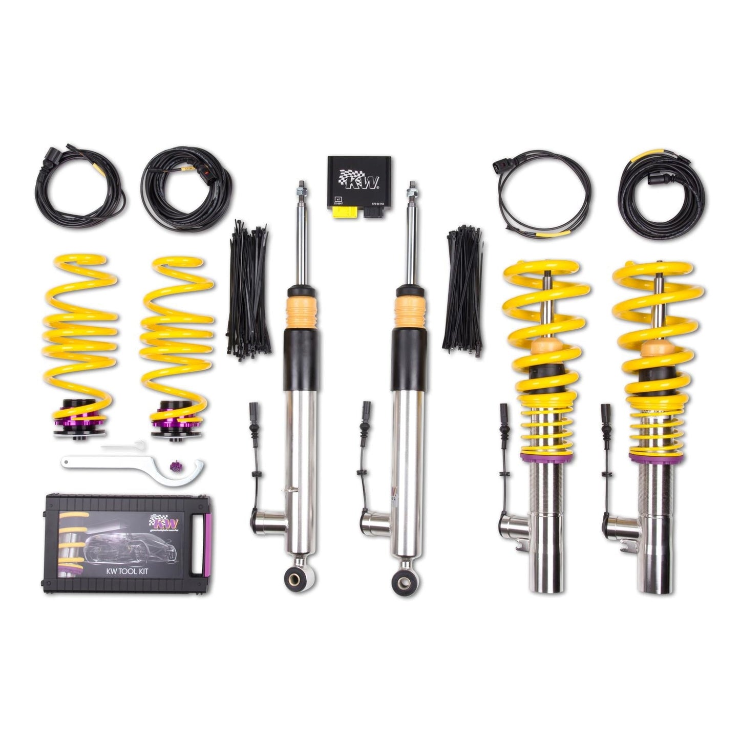KW DDC ECU Adaptive Coilovers Inox-Line for BMW 3 Series F31 Touring xDrive (320d/320i/330d/330i/335d/335i/340i) | Height Adjustable Dynamic Damping Control | Part No. 39020036