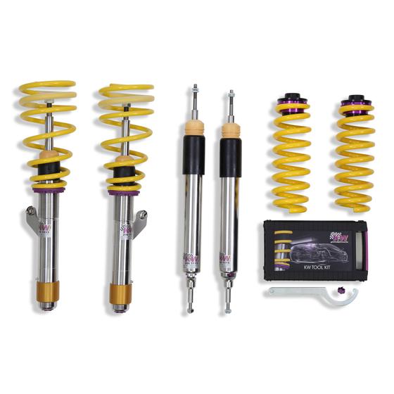 KW Variant 3 (V3) Coilover Suspension for BMW X1 E84 2009–2015 – Inox-Line Stainless Steel Lowering Kit – Height, Rebound & Compression Adjustable Shocks & Springs – Fast Road/Track – Part 35220099