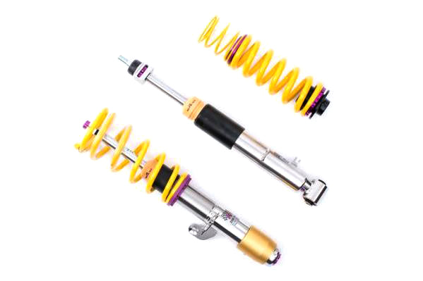 KW Variant 3 V3 Coilovers for BMW M3 F80 & M4 F82 with EDC - Height, Rebound & Compression Adjustable inox-line - EDC Cancellation Kit - Part No. 352200AP