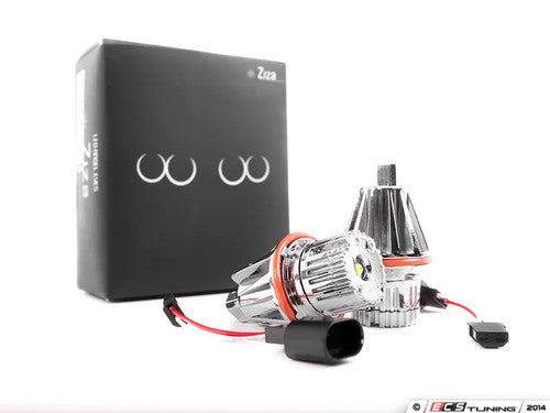Ziza BMW Angel Eyes LED Replacement Bulbs 6000K Xenon White - Halo/Corona Ring DRL Upgrade, CANbus Error-Free, Pair - Fits E39 E53 E60 E61 E63 E64 E65 E66 E83 (5/6/7 Series, X3, X5)