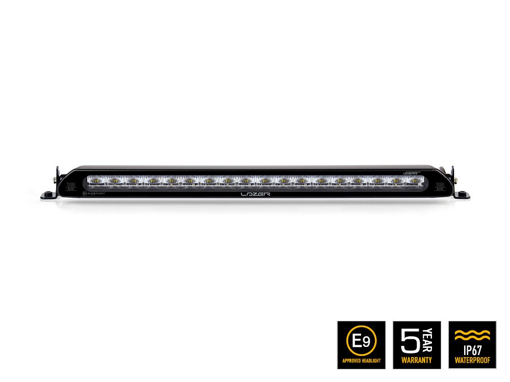 Lazer Lamps Linear-18 Elite LED Light Bar - Slim 40mm 532mm (21") Driving Light/Spot - 12,150 lm 5000K - ECE R112 E-Marked Road Legal - 12/24V - Auxiliary High Beam for 4x4 SUV Van Car - UK Made