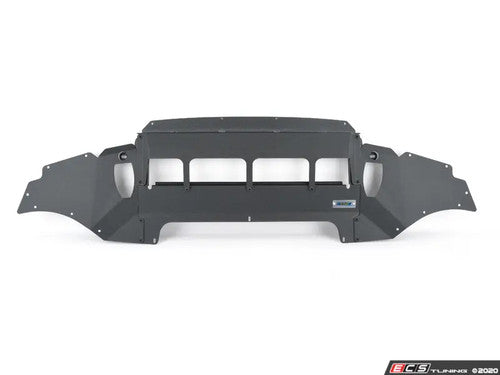 Turner Motorsport Aluminium Undertray Skid Plate - Wrinkle Black Powder Coated - BMW M2 Competition F87 2018-2021 - Oil Cooler Guard / Sump Guard / Belly Pan / Bash Plate - Underbody Protection Lower Engine Cover / Splash Shield