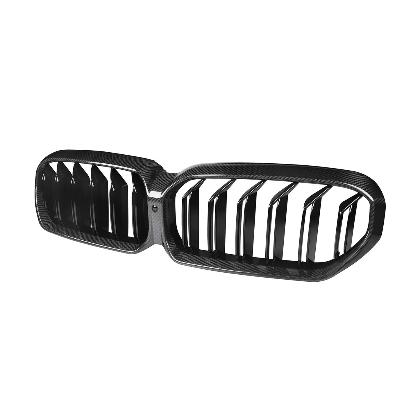 MHC+ BMW F90 M5 LCI Premium Front Grille In Pre Preg Carbon Fibre & Gloss Black