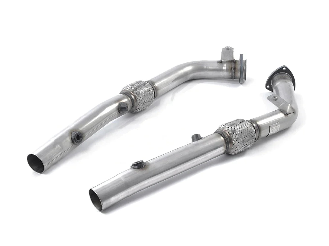 Milltek Sport SSXAU285 Audi RS4 B7 4.2 V8 Exhaust Front Test Pipes/Front Sections - Straight Pipes Decat Cat Delete Primary Cat Bypass - Catless Downpipes Link Pipes 2.5"