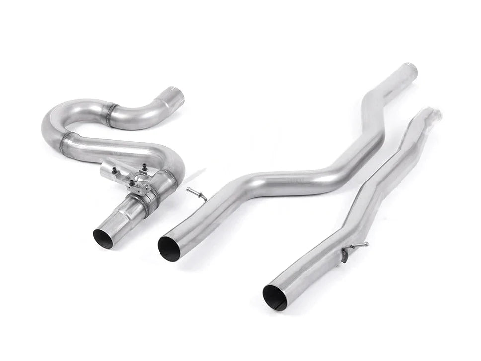 Milltek Sport Equal Length Midpipe/Centre Section (Front-Mid Link Pipe) for BMW M2 Competition F87 LCI 2018+ OPF/GPF | Direct Replacement for Milltek Race Cat-Back Exhaust | S55 | 70mm 304L Stainless Steel | SSXBM1138