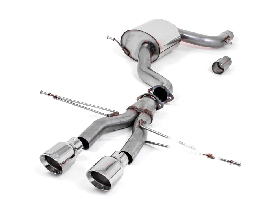 Milltek Sport Valved 3" Cat-Back Exhaust for Volkswagen Golf GTI MK6 2.0 TSI 210PS (20092014) R-Style Rear Conversion Race System, Twin Tips UK Made