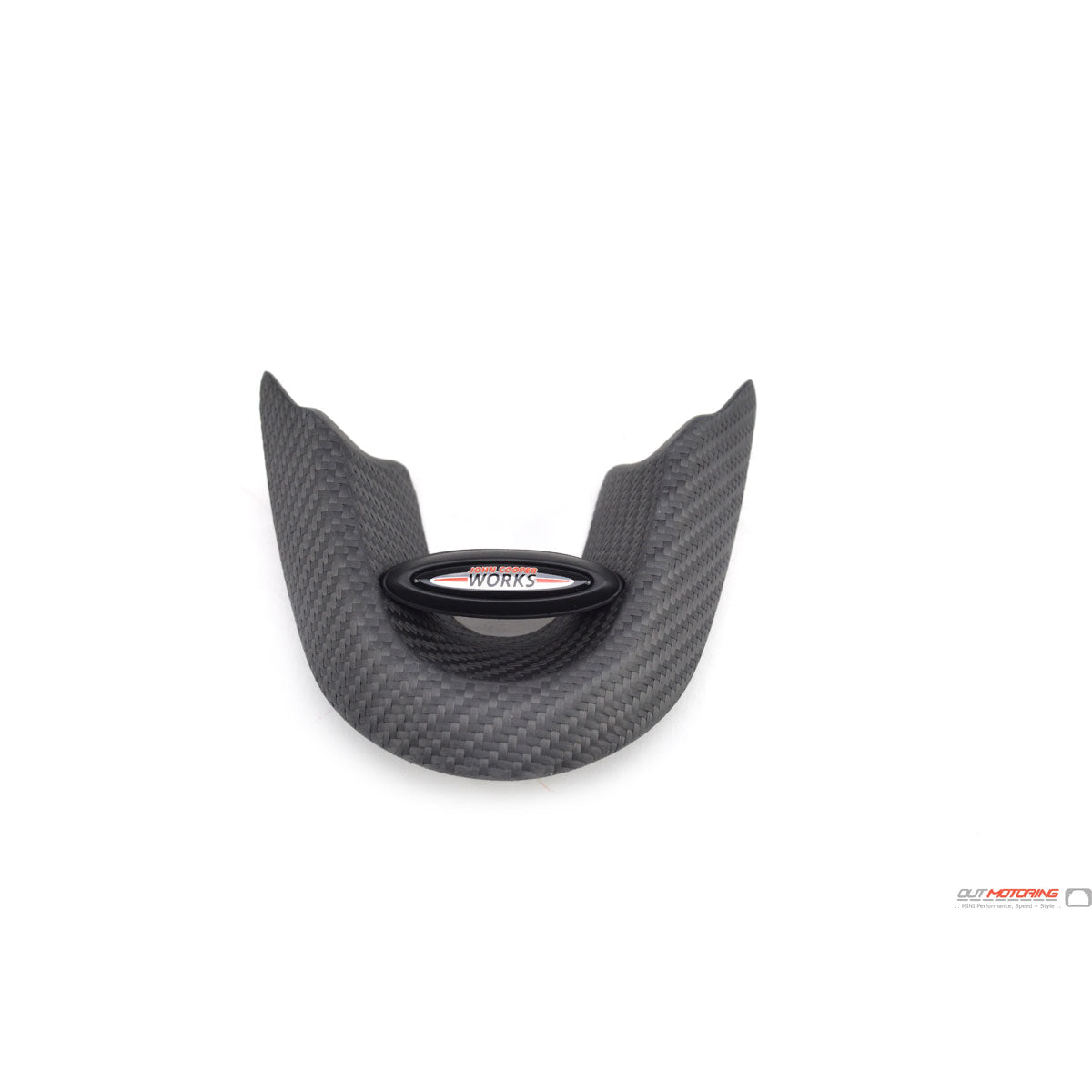 Genuine MINI JCW Pro Alcantara & Open-Pore Carbon Fibre D-Shape/Flat-Bottom Steering Wheel Rim (Outer Rim Only) F54 F55 F56 F57 F60 (Hatch/Clubman/Convertible/Countryman) – Cooper S & John Cooper Works – Paddle Shift/Steptronic Auto – OEM 32302364770