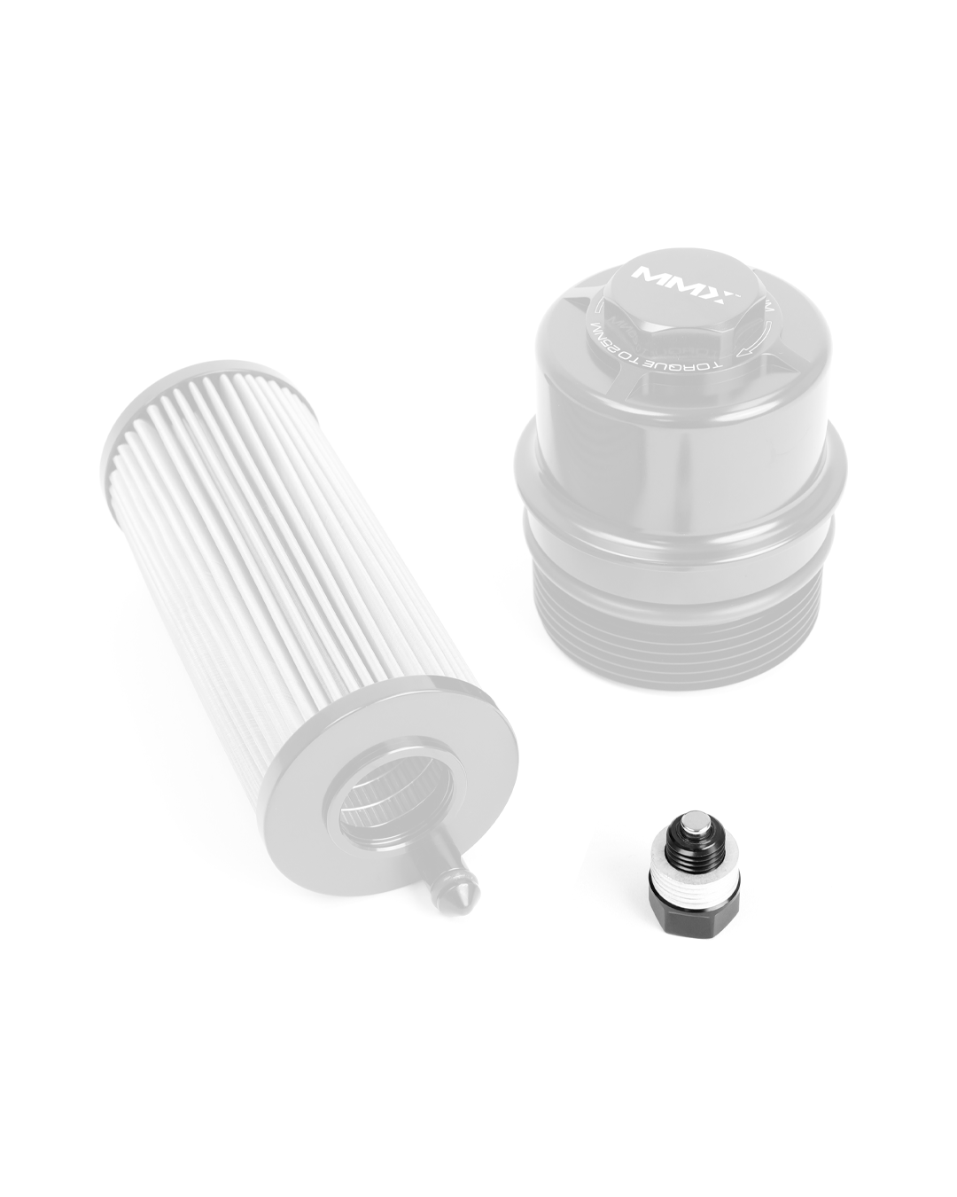 MMX S58 BMW M Oil Change & Service Kit: M3 M4 M2 (G80 G81 G82 G83 G87), X3M/X4M (F97 F98) - Reusable/Washable Stainless Steel Oil Filter, Billet Aluminium Filter Cap/Housing, Magnetic Sump/Drain Plug - High Flow Performance Maintenance Bundle
