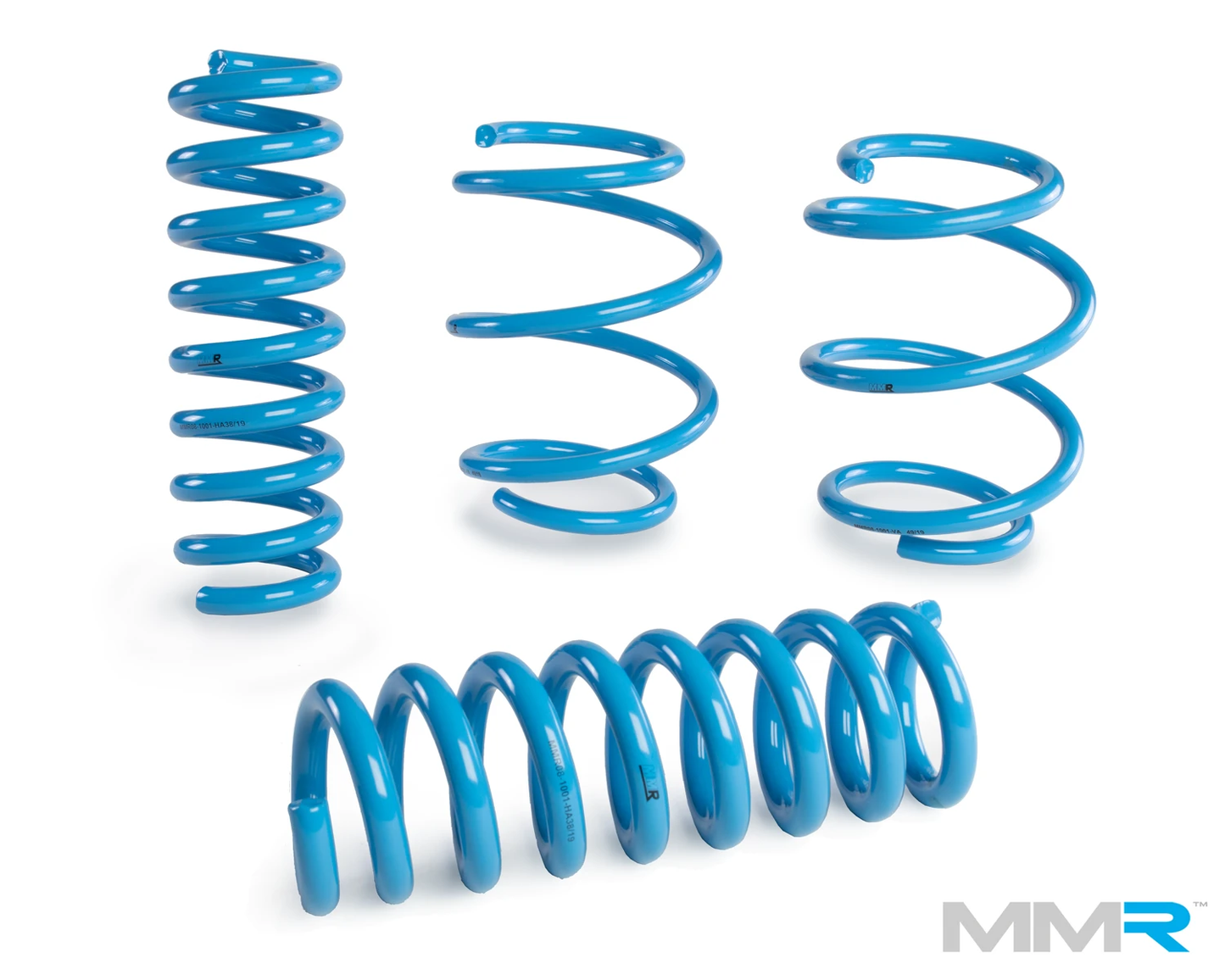 MMR Lowering Springs for BMW M3 M4 F80 F82 F83 (F8X) - 25mm Front 15mm Rear Drop | Sport Suspension/Drop Coil Spring Kit | Stance & Handling Upgrade UK | MMR08-1001