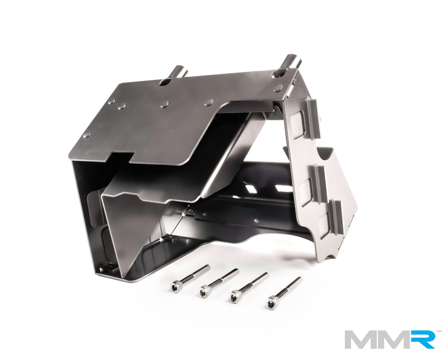 MMR Performance BMW N55 Oil Pan/Sump Baffle Plate - Anti-Surge Oil Control, 7 Trap Doors - Bolt-In T6061 - Fits F20 F21 F22 F23 F30 F31 F32 F33 F34 F36 M135i M235i 335i 435i - Wet Sump Baffle Kit, Oil Starvation/Pickup Uncovering Fix