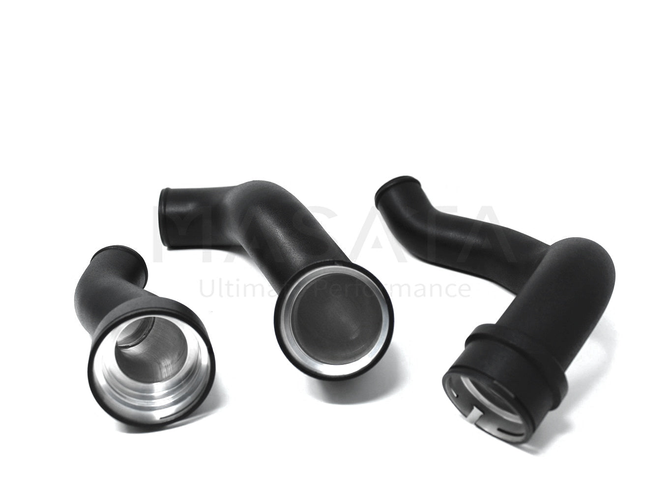 Masata Aluminium Charge & Boost Pipe Kit (Turbo Outlet to Intercooler) for BMW/MINI B38 B48 F45 F46 F48 F54 F55 F56 F57 F60 - 220i, X1 20i, Cooper, Cooper S, JCW - Hard/Hot-Side/Intercooler Piping, 1/8" NPT Meth Port - MST0042