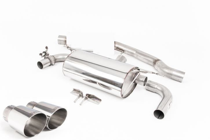 Milltek Sport Non-Resonated Race Cat-Back/OPF-Back Exhaust System for BMW 2 Series F22 LCI M240i (2019+, OPF Equipped) - Fits M240i & xDrive - 66.5mm - GT-90/Jet-90 Tips