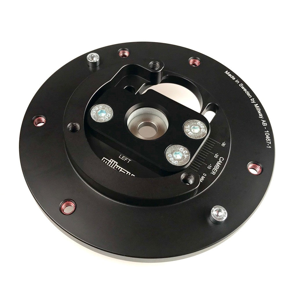 Millway Motorsport BMW M2 F87 N55 Front Adjustable Camber Plates / Strut Top Mounts - up to -3.2 deg | Camber Kit / Alignment Plates | Track Day Fast Road | Pair | MW90481-M2 Pillowball Spherical Bearing