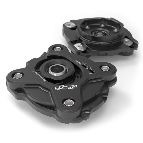 Millway Motorsport BMW G80 G82 G83 M3/M4 (G8X) Front Adjustable Uniball Camber Plates | Spherical Top Mounts | EDC Compatible | Fits OEM & Coilovers | Pair | MW90530-U