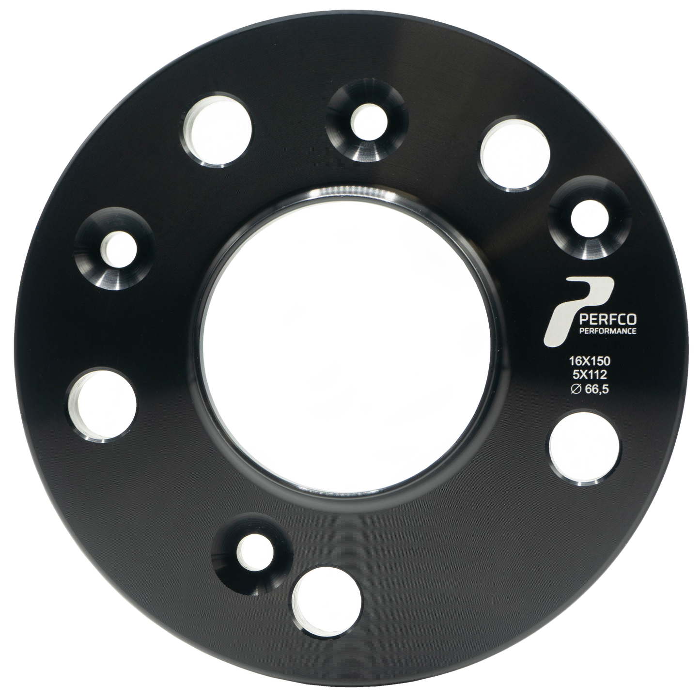 Audi Wheel Spacers Pair by Perfco Performance CNC Machined Billet Aluminium, Black Anodised, Made in Italy UK Stock Multiple Widths Fits A1 A2 A3 A4 A5 A6 A7 A8 TT R8 Q2 Q3 Q5 Q7 Flush Fitment & Stance Upgrade